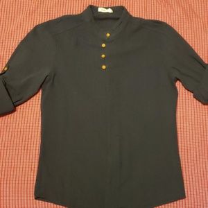 Denim colored button down